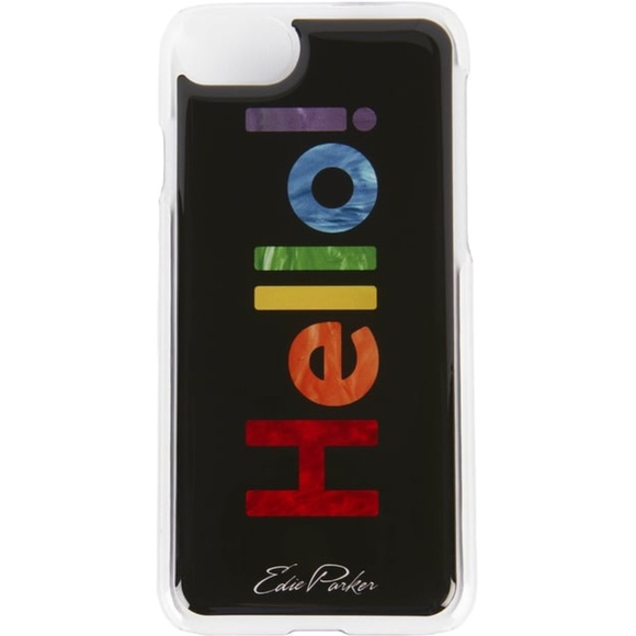 NIB Edie Parker HELLO iPhone Case 6/7/8 plus